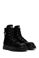 Harley Davidson Men's Black Vilfrid Exc Nubuck Leather Boots | Derimod