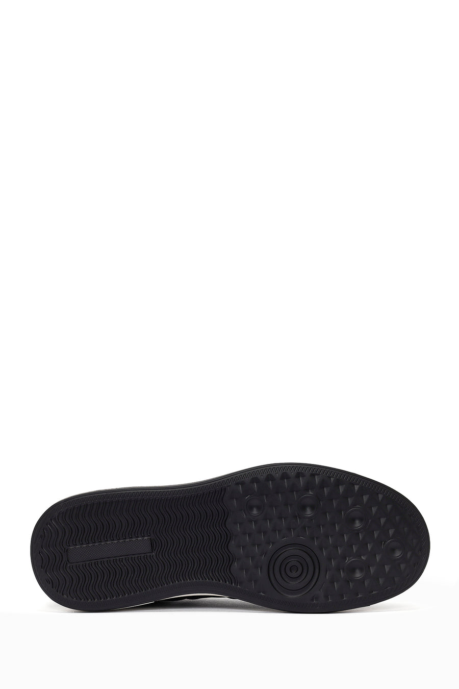 
Men's Black Lace-Up Leather Sneaker
