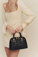 Woman Black Long-Strap Printed Shoulder Bag | Derimod