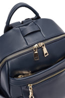 Women's Navy Blue Accessory Detailed Backpack | Derimod