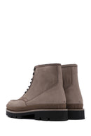 Men's Mink Nubuck Leather Casual Boots | Derimod