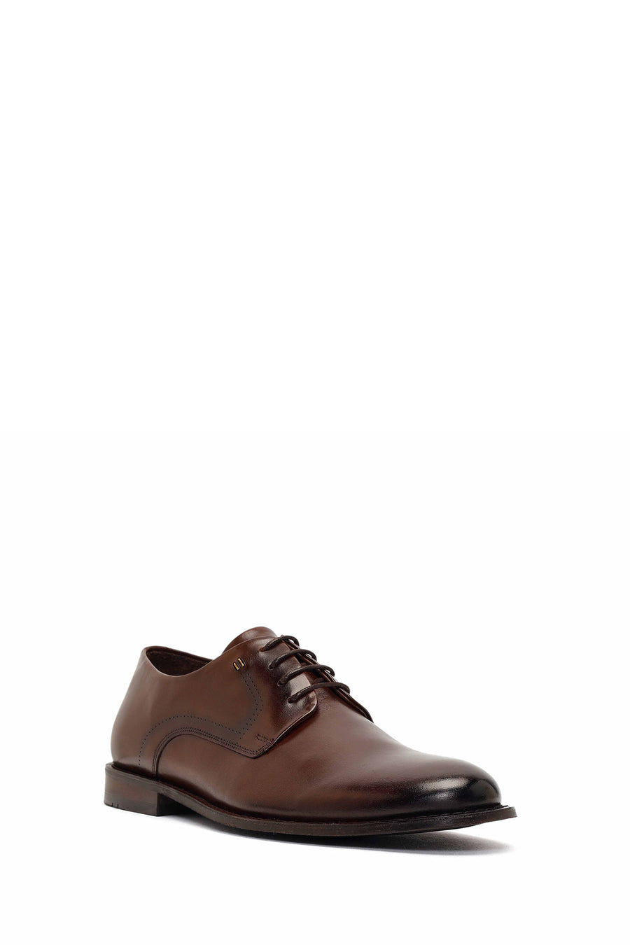 Derimod Black Male Brown Lace-Up Leather Classic Shoes