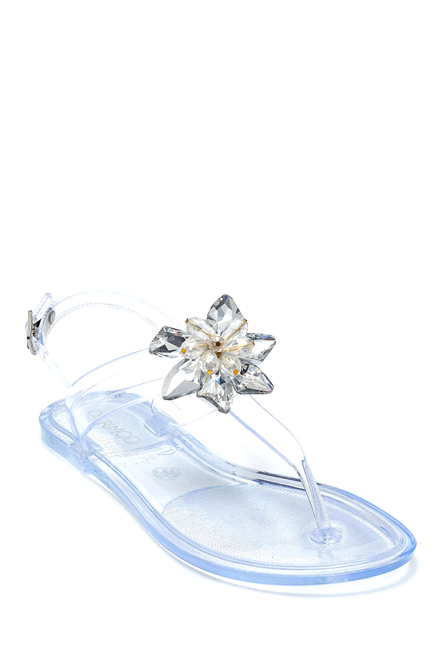 Women's Casual Flip-Flip Sandals with Stone Accessories