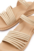 Kadın Bej Kalın Tabanlı Comfort Sandalet | Derimod