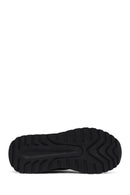 Men's Black Zippered Thick Sole Leather Sports Boot | Derimod
