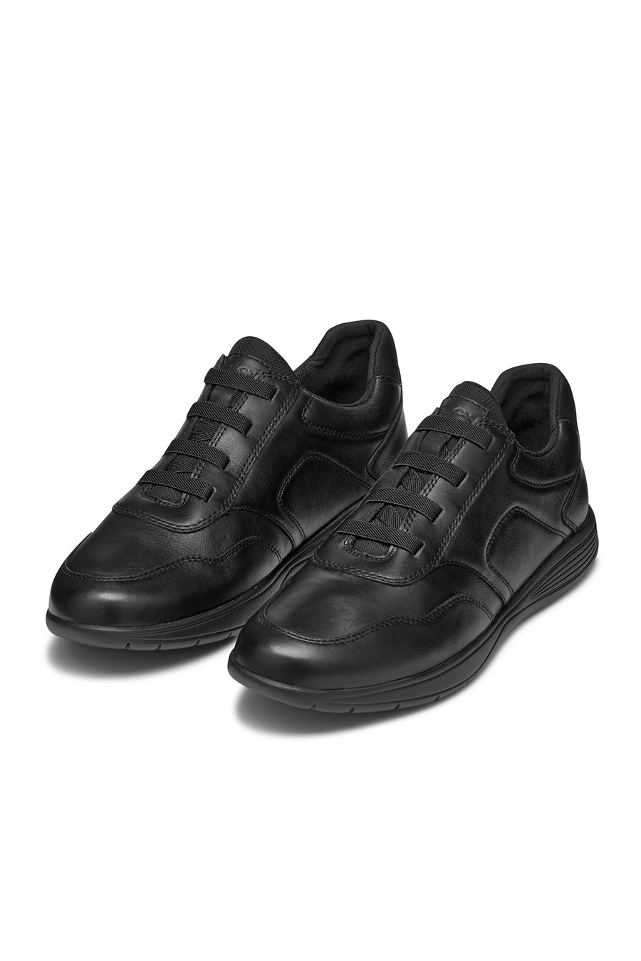 Geox Erkek Siyah Spherica Ec2 Bağcıklı Deri Sneaker