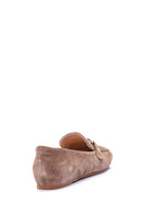 Women's Suede Buckle Loafer | Derimod