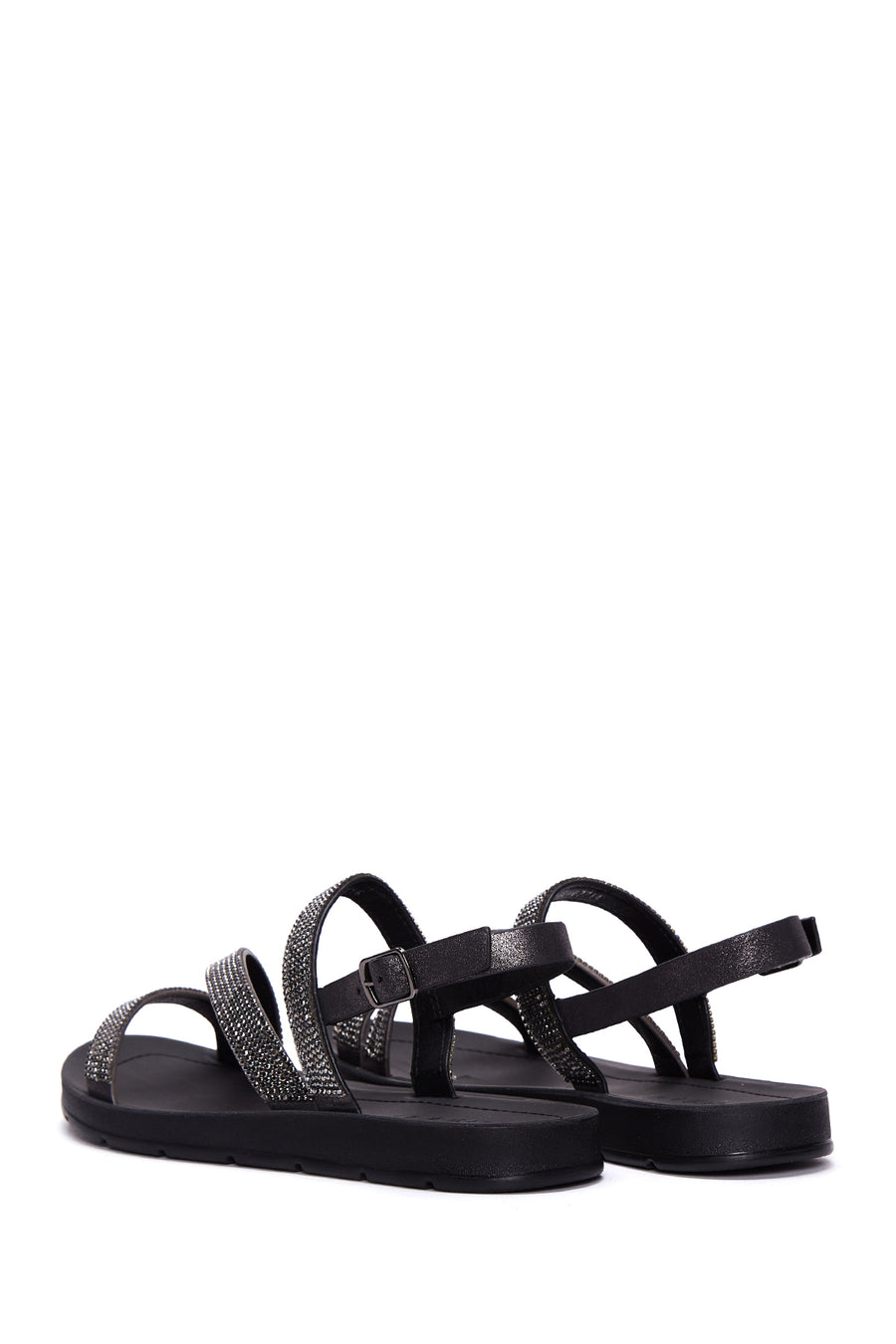 Women's Black Ankle Strap Sandals