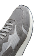 Erkek Gri Deri Sneaker | Derimod