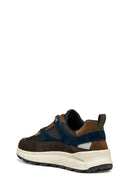 Geox Erkek Kahverengi U Spherıca 4X4 B Abx C - Suede Bağcıklı Kalın Tabanlı Kumaş Sneaker | Derimod