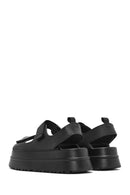 Kadın Siyah Bantlı Kalın Tabanlı Jelly Sandalet | Derimod