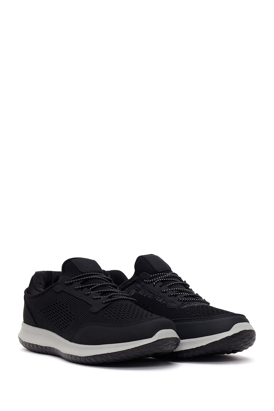 Derimod Zero Male Black Lace-Up Fabric Sneaker