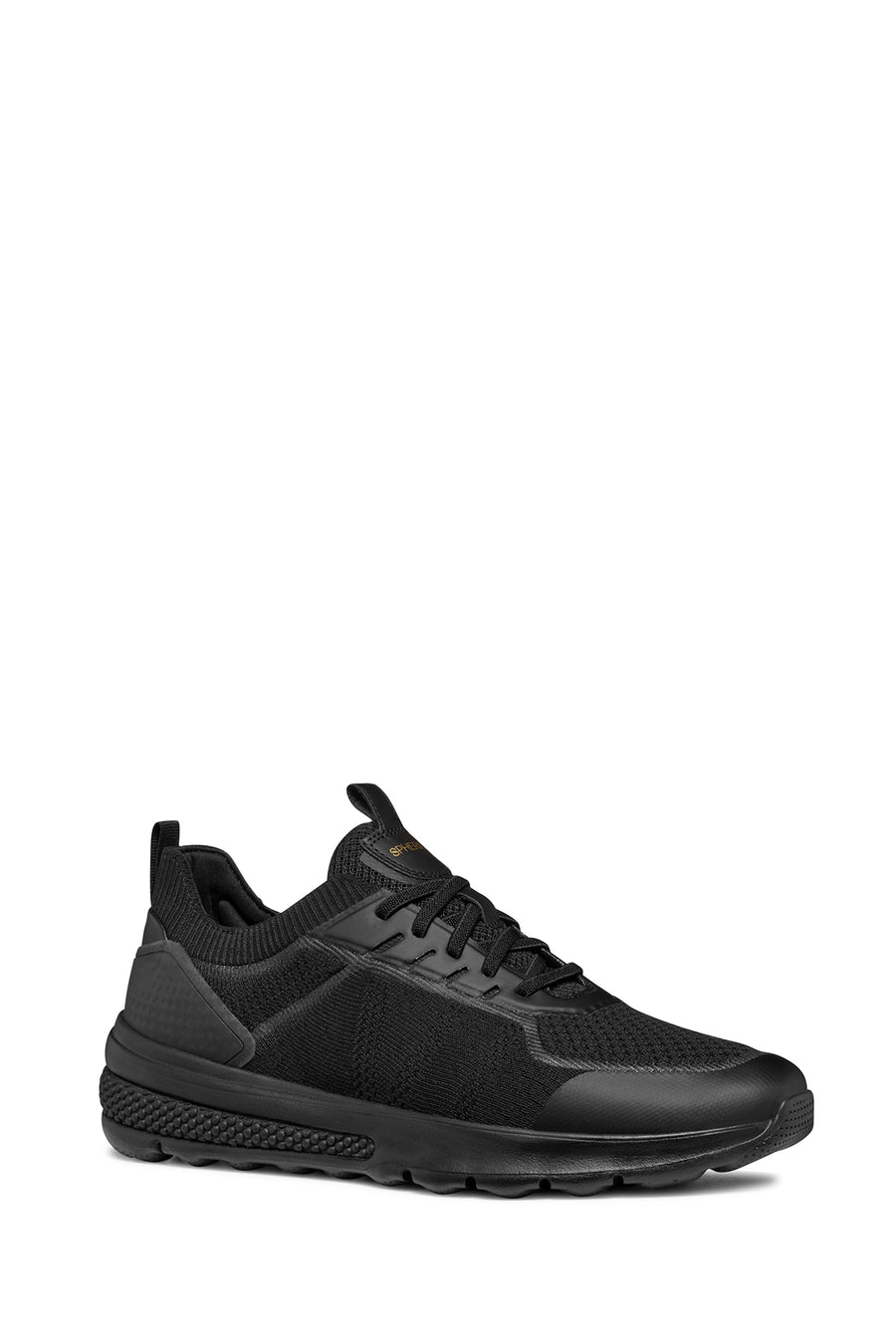 Geox Erkek Siyah Spherica Bağcıklı Deri Sneaker
