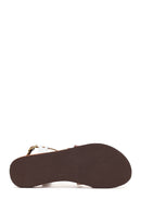 Woman Multicolored Ankle-Buckle Leather Bodrum Sandal | Derimod