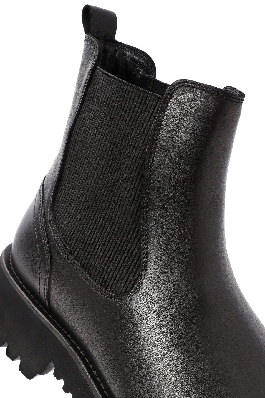 Men's Black Leather Chelsea Boots