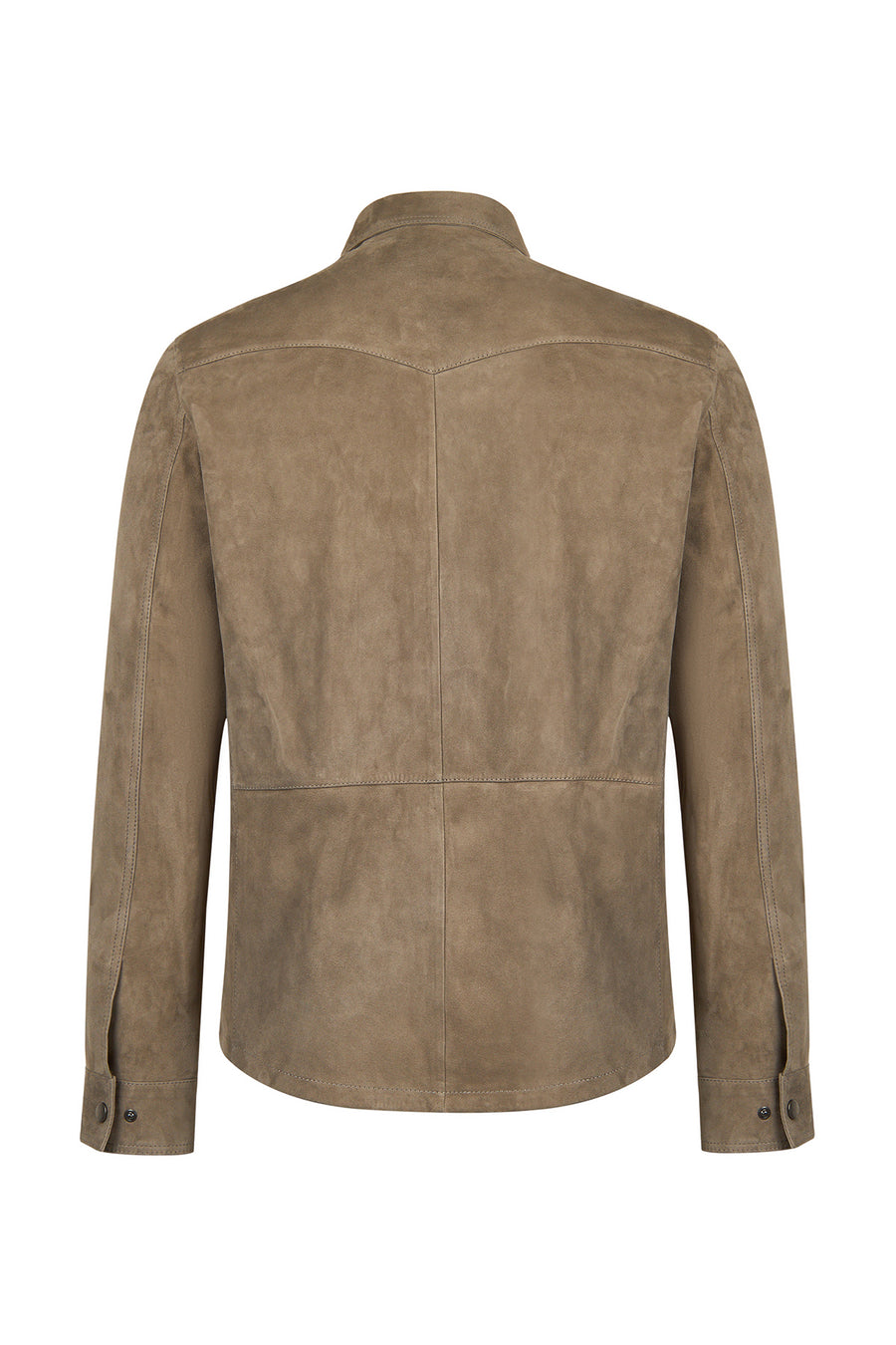 Martinez Male Mink Suede Leather Shirt Jacket