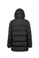 Geox Men's Black Sandford Hooded Long Coat | Derimod