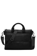 Men's Black Leather Briefcase | Derimod