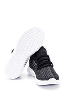 Women's Black Patterned Sneaker | Derimod