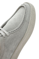 Erkek Gri Bağcıklı Süet Deri Casual Ayakkabı | Derimod