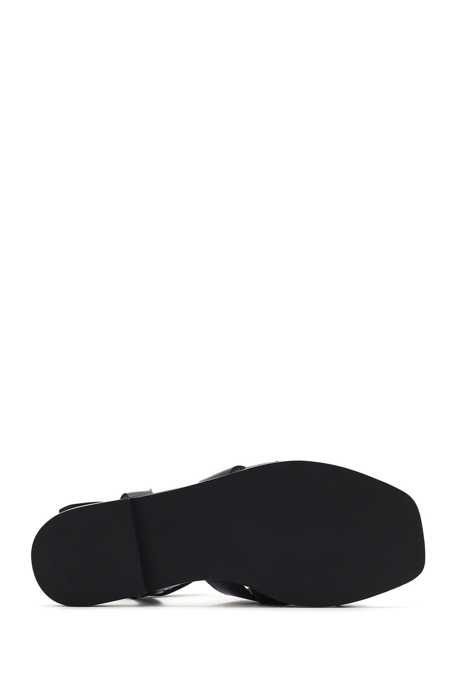 Women's Black Ankle Strap Leather Sandals