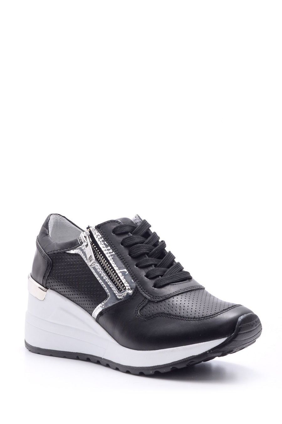 Kadın Fermuar Detaylı Sneaker