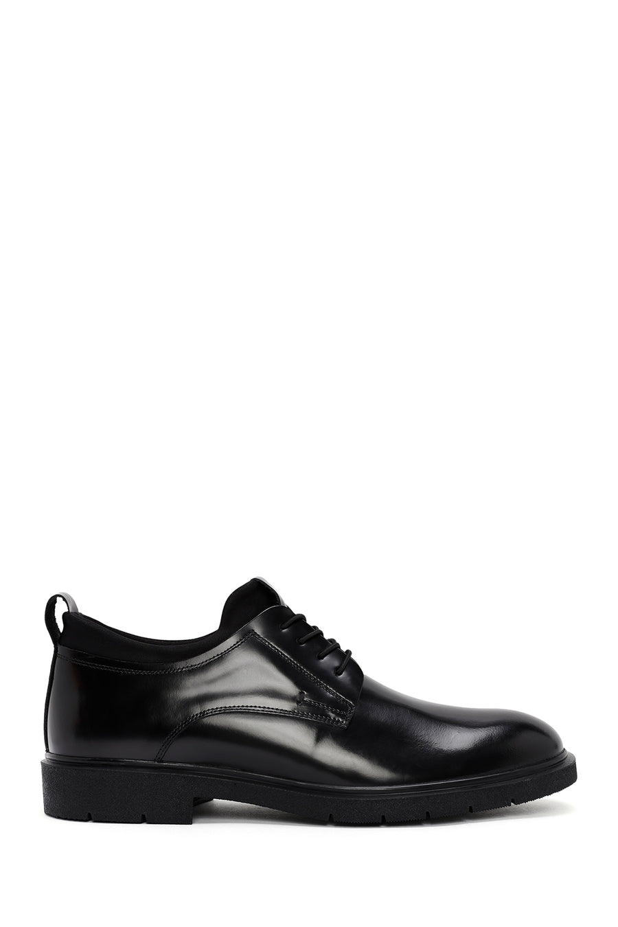 Men's Black Lace-up Leather Casual Shoes 24WFD750122 | Derimod