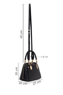 Woman Black Long-Strap Knitted Classic Shoulder Bag | Derimod