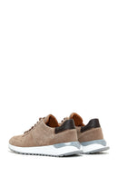 Erkek Vizon Süet Deri Sneaker | Derimod