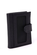 Men's Black Leather Card Holder | Derimod