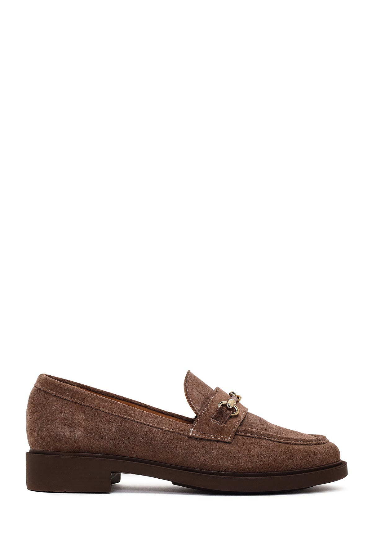 Woman Mink Buckled Suede Loafer AF220009DS | Derimod