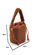 Women's Plush Drawstring Shoulder Bag | Derimod