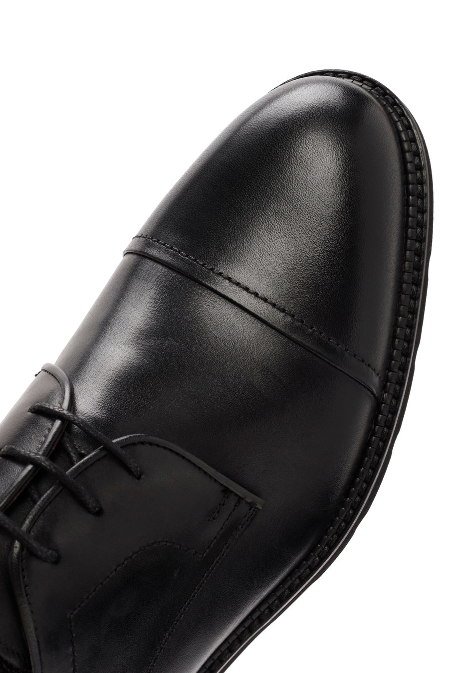 
Men's Black Lace-Up Leather Classic Shoes
