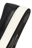 Male Black Thick-Soled Leather Loafer | Derimod