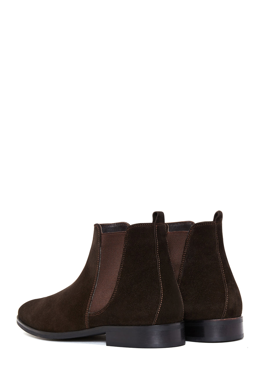 Men's Brown Suede Leather Chelsea Boots