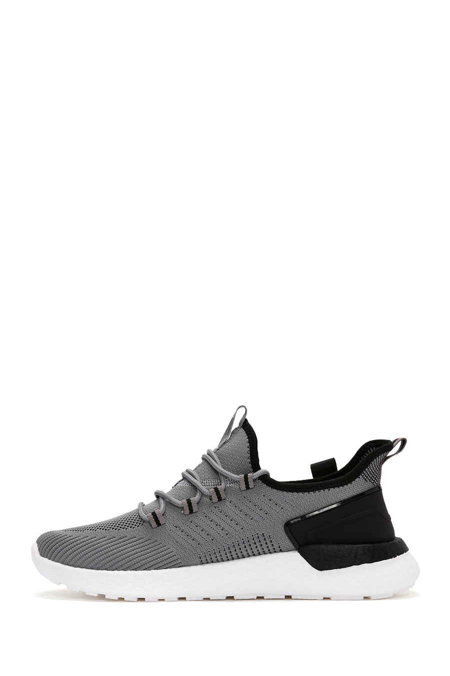 Derimod Zero Men's Gray Lace-Up Thick Soled Fabric Sneaker