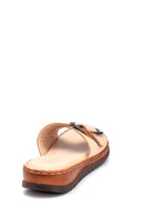 Women's Comfort Leather Slippers | Derimod