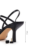 Women's Black Open Back Stiletto | Derimod