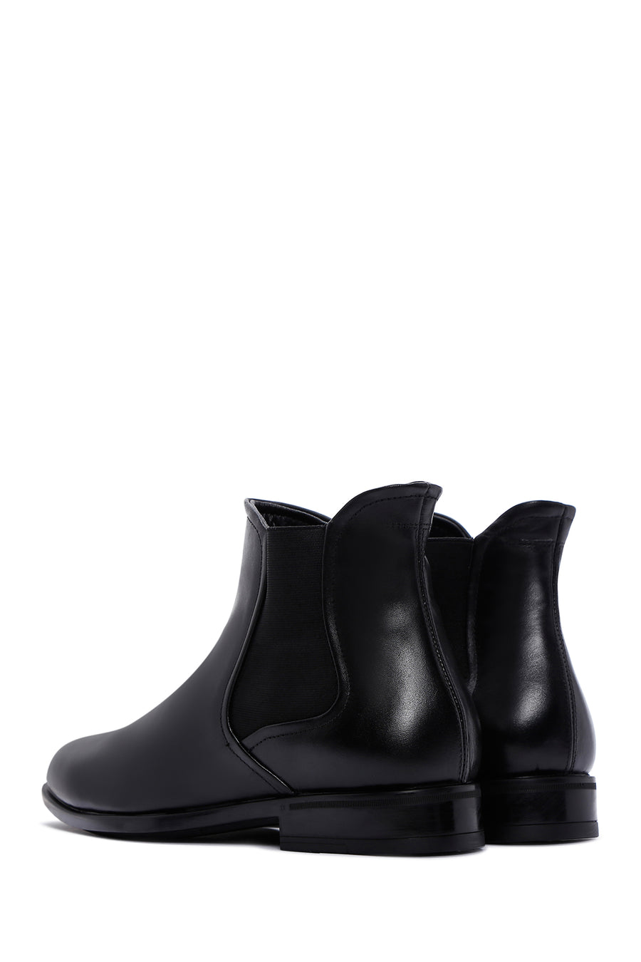 Men's Black Leather Chelsea Boots