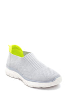 Women's Gray Neon Detailed Sneaker | Derimod