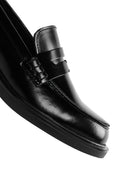 Women's Black Leather Classic Loafer | Derimod