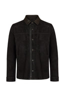 Olise Male Black Suede Jacket | Derimod
