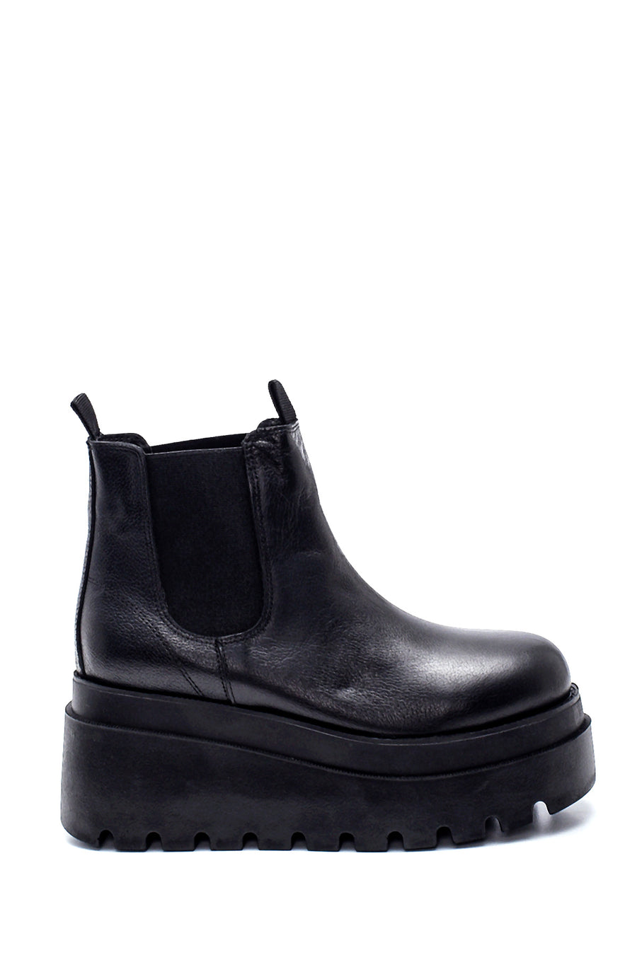 Women's Leather Platform Boots 21WFD182618 | Derimod