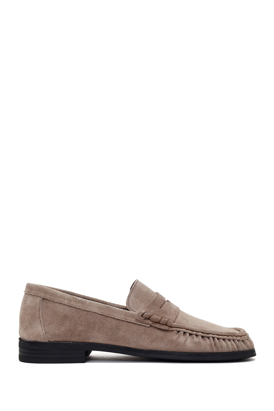 Male Gray Suede Casual Loafer 26SFD603410 | Derimod