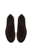 Derimod Black Erkek Kahverengi Süet Deri Loafer | Derimod