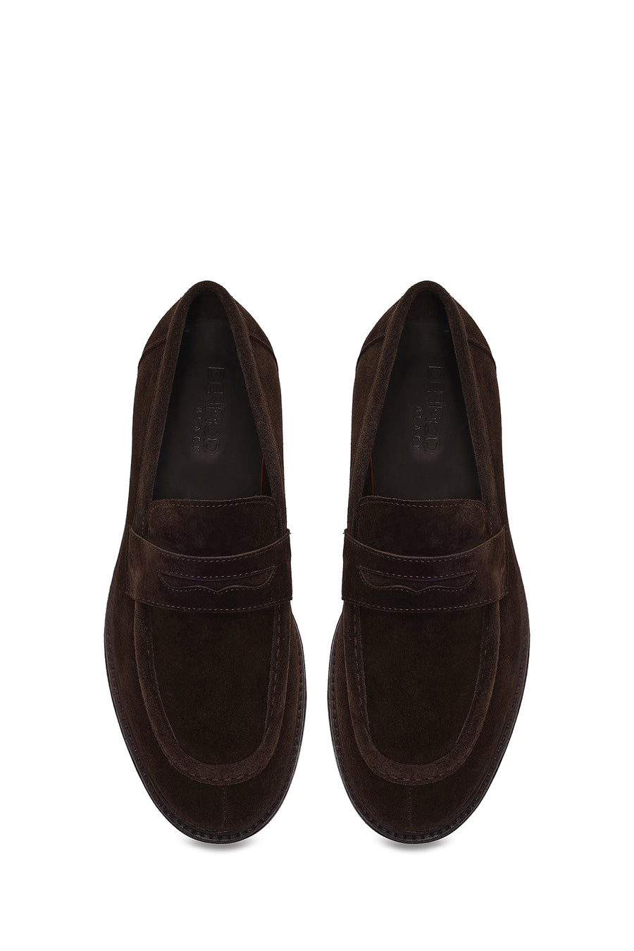 Derimod Black Erkek Kahverengi Süet Deri Loafer