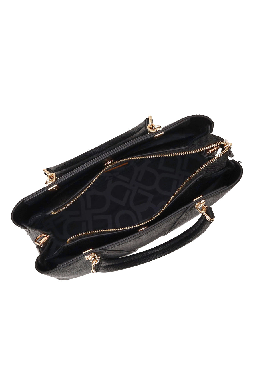 Woman Black Long-Strap Shoulder Bag