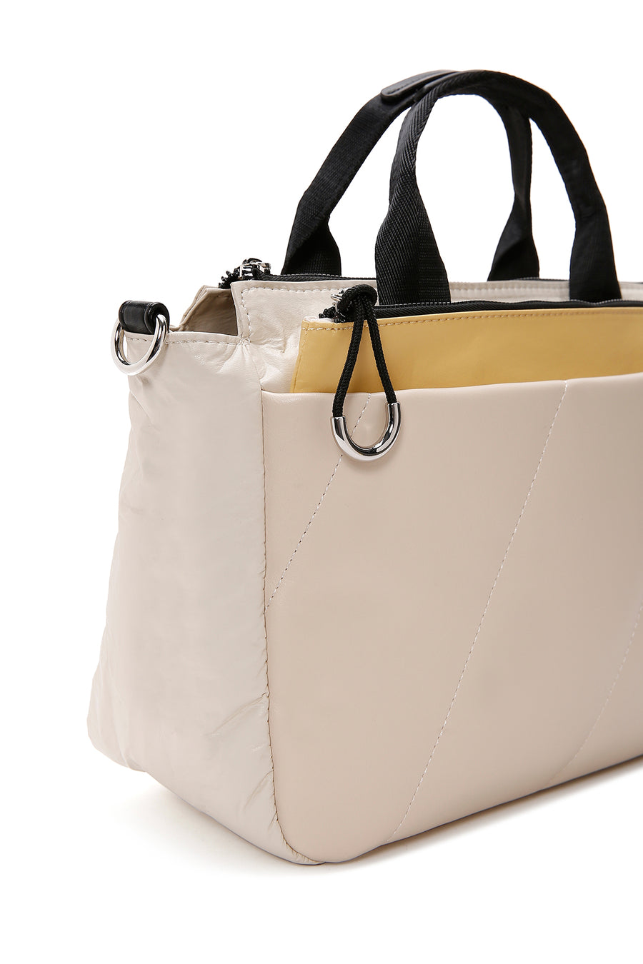 Women's Cream Long Strap Shoulder Bag