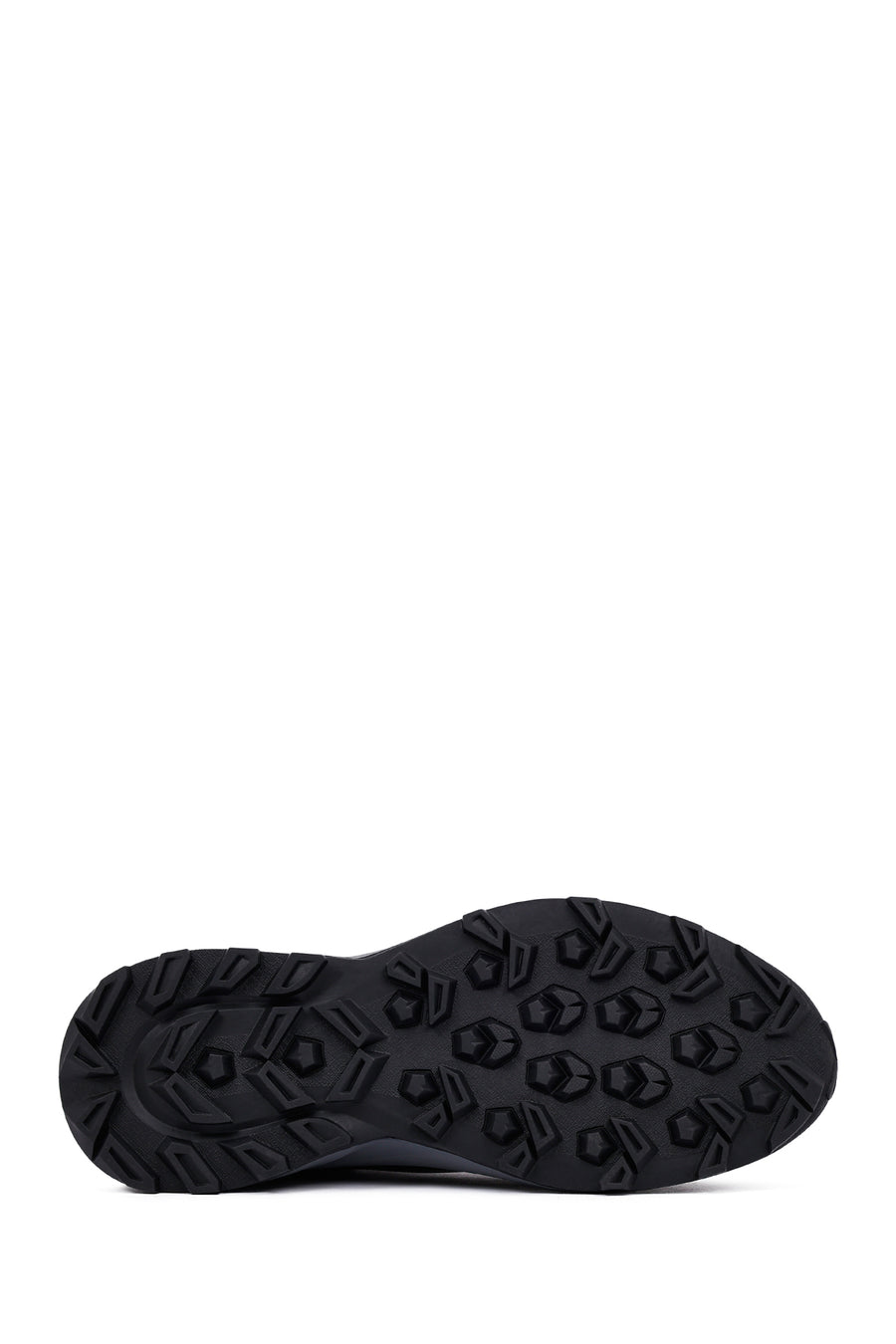Erkek Siyah Kalın Tabanlı Deri Casual Sneaker