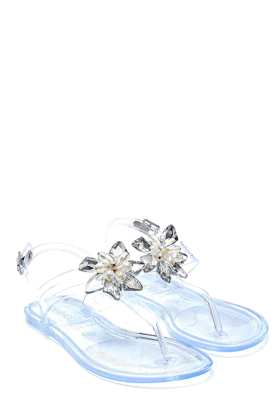 Women's Casual Flip-Flip Sandals with Stone Accessories
